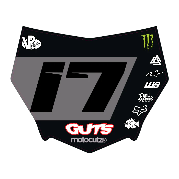 CUSTOM MOTOCUTZ FRONT PLATE DECAL