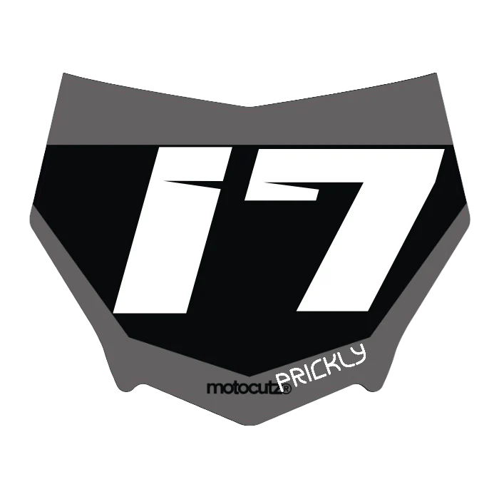 CUSTOM MOTOCUTZ FRONT PLATE DECAL