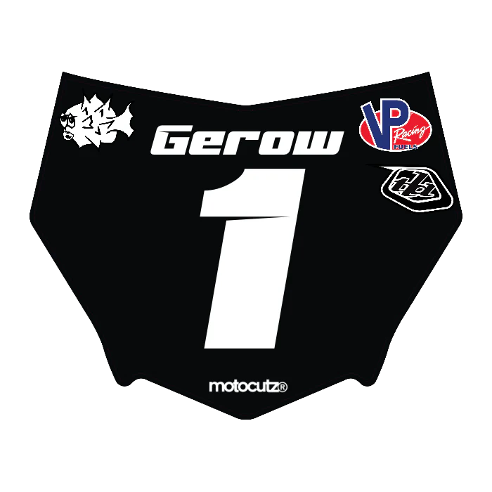 CUSTOM MOTOCUTZ FRONT PLATE DECAL
