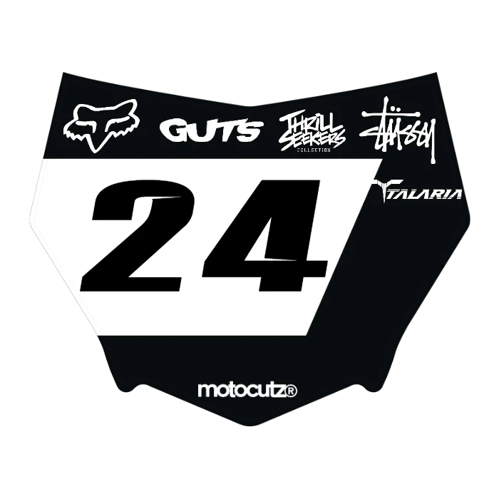 CUSTOM MOTOCUTZ FRONT PLATE DECAL
