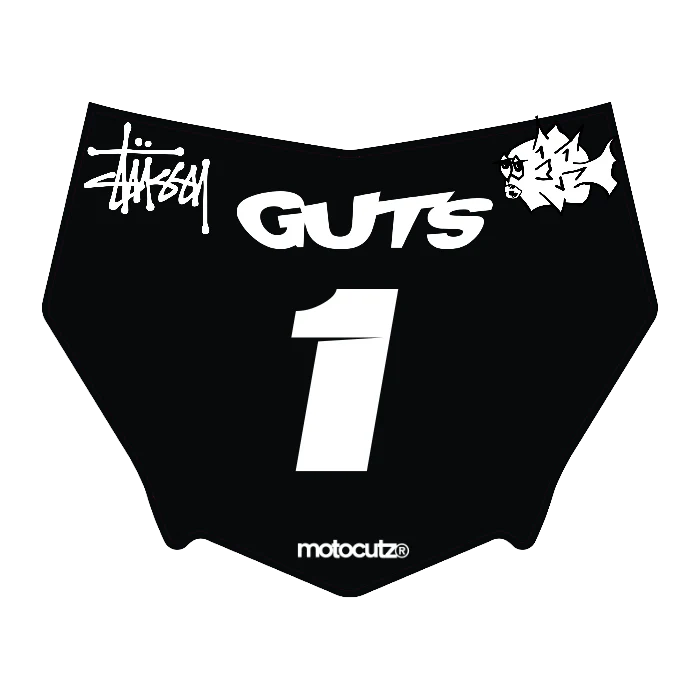 CUSTOM MOTOCUTZ FRONT PLATE DECAL