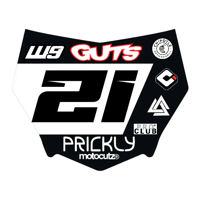 CUSTOM MOTOCUTZ FRONT PLATE DECAL