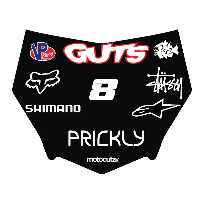 CUSTOM MOTOCUTZ FRONT PLATE DECAL