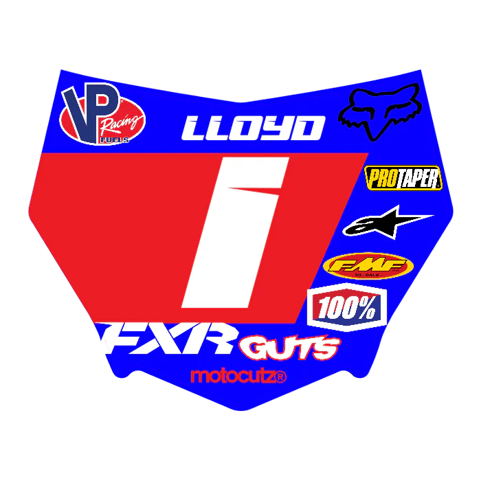 CUSTOM MOTOCUTZ FRONT PLATE DECAL
