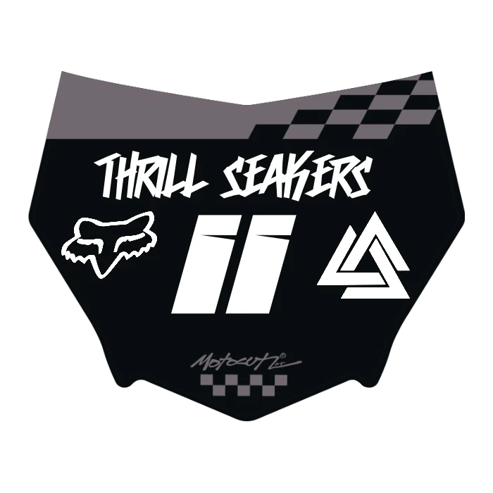 CUSTOM MOTOCUTZ FRONT PLATE DECAL