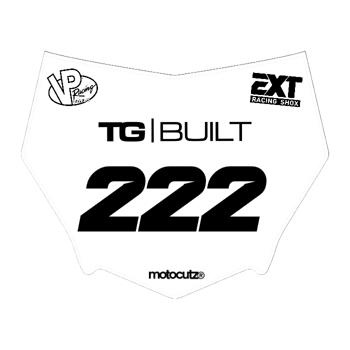 CUSTOM MOTOCUTZ FRONT PLATE DECAL