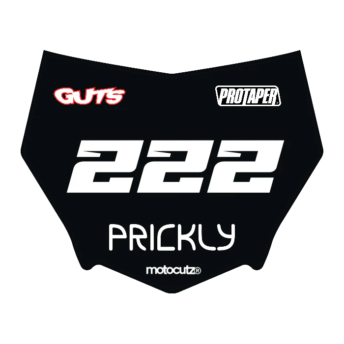 CUSTOM MOTOCUTZ FRONT PLATE DECAL