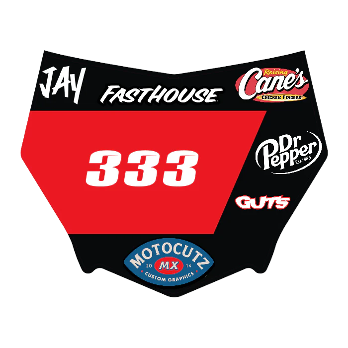 CUSTOM MOTOCUTZ FRONT PLATE DECAL