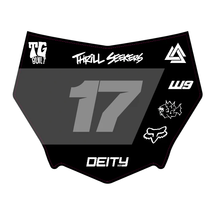 CUSTOM MOTOCUTZ FRONT PLATE DECAL