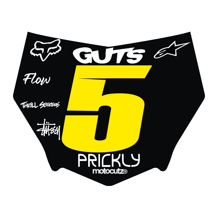 CUSTOM MOTOCUTZ FRONT PLATE DECAL