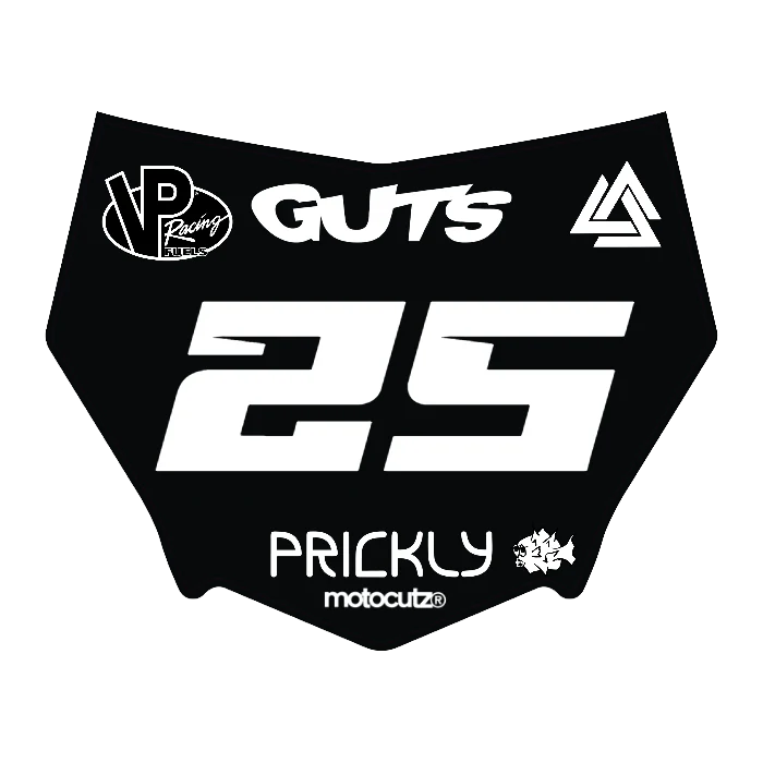 CUSTOM MOTOCUTZ FRONT PLATE DECAL