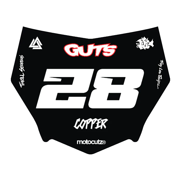 CUSTOM MOTOCUTZ FRONT PLATE DECAL
