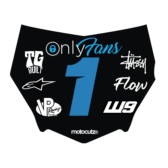 CUSTOM MOTOCUTZ FRONT PLATE DECAL