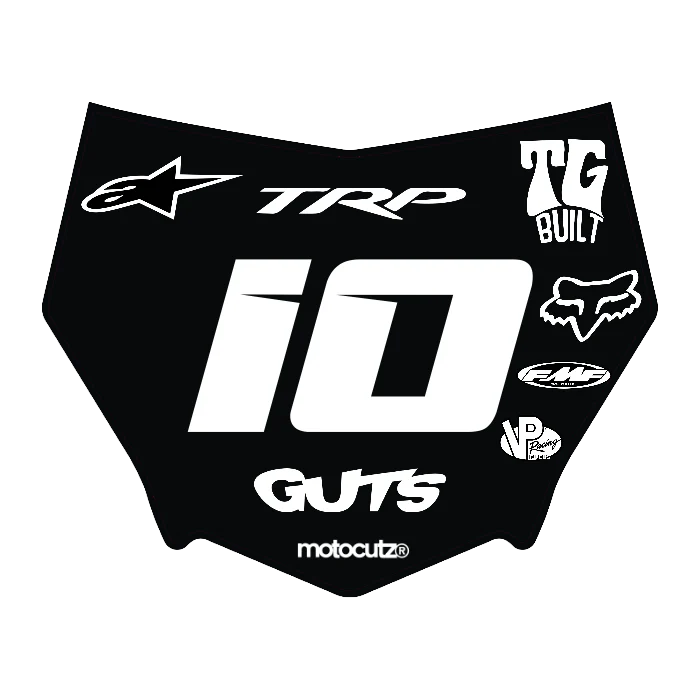 CUSTOM MOTOCUTZ FRONT PLATE DECAL