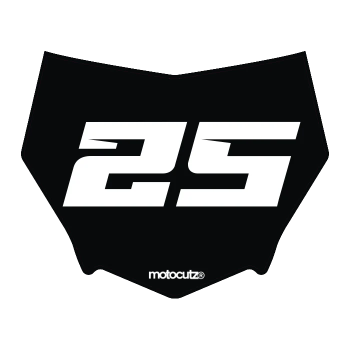 CUSTOM MOTOCUTZ FRONT PLATE DECAL