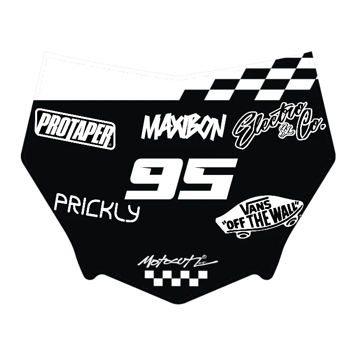 CUSTOM MOTOCUTZ FRONT PLATE DECAL
