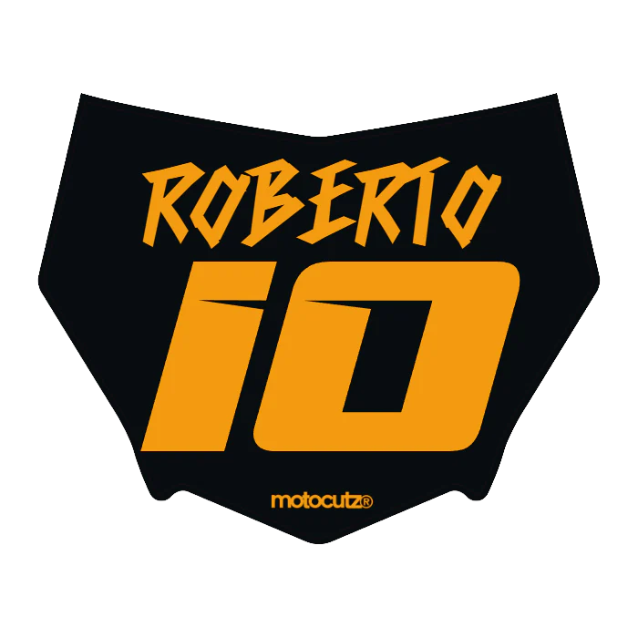 CUSTOM MOTOCUTZ FRONT PLATE DECAL