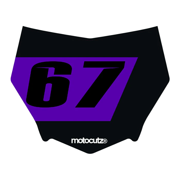 CUSTOM MOTOCUTZ FRONT PLATE DECAL