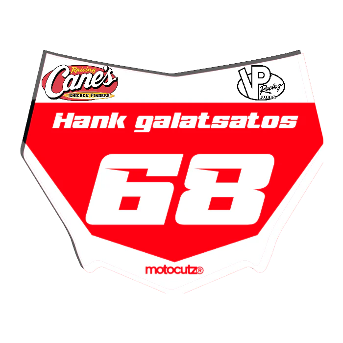 CUSTOM MOTOCUTZ FRONT PLATE DECAL