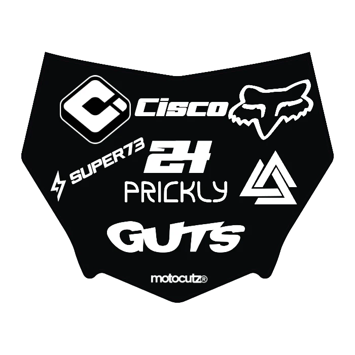 CUSTOM MOTOCUTZ FRONT PLATE DECAL