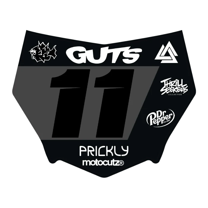 CUSTOM MOTOCUTZ FRONT PLATE DECAL