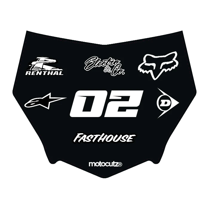 CUSTOM MOTOCUTZ FRONT PLATE DECAL