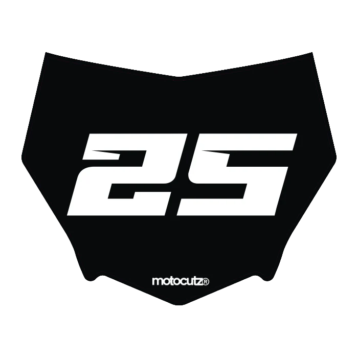 CUSTOM MOTOCUTZ FRONT PLATE DECAL