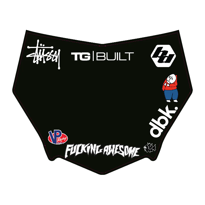 CUSTOM MOTOCUTZ FRONT PLATE DECAL