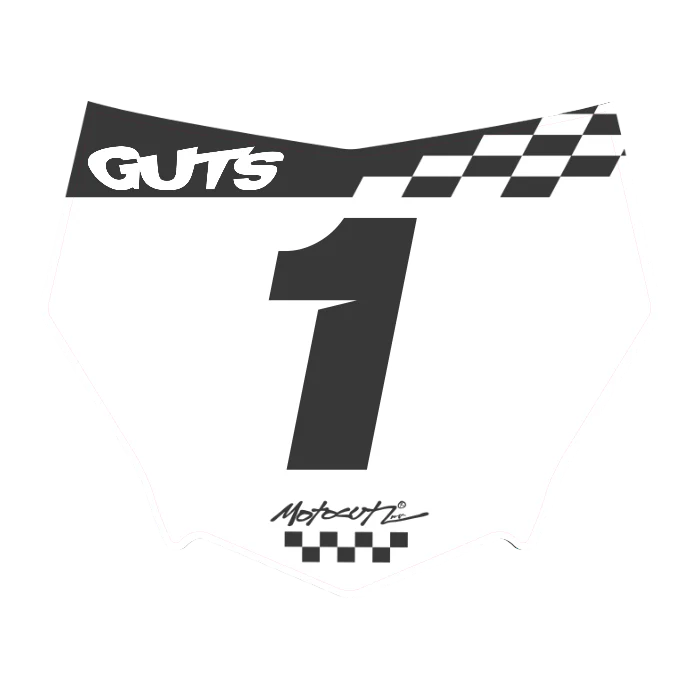 CUSTOM MOTOCUTZ FRONT PLATE DECAL