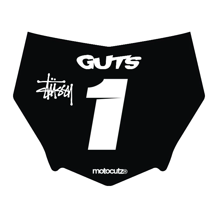 CUSTOM MOTOCUTZ FRONT PLATE DECAL
