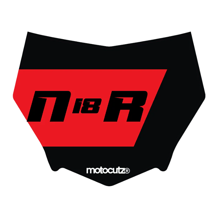 CUSTOM MOTOCUTZ FRONT PLATE DECAL