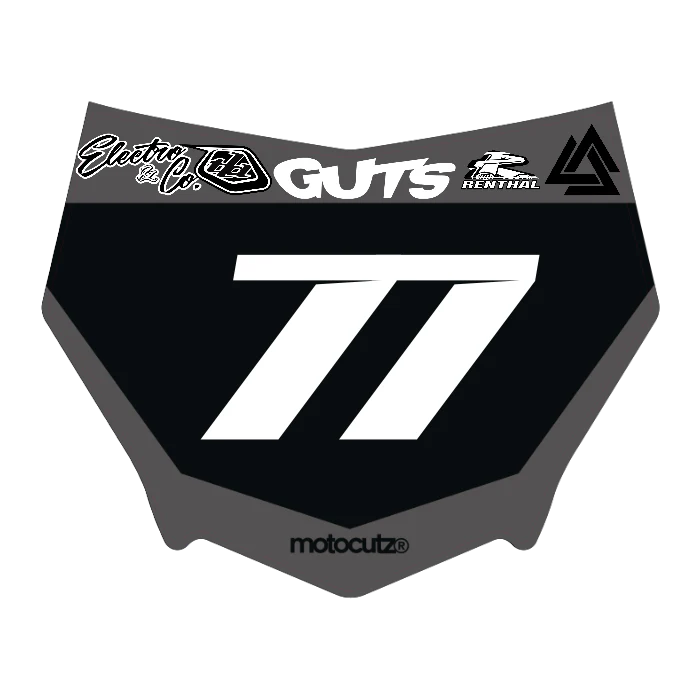 CUSTOM MOTOCUTZ FRONT PLATE DECAL