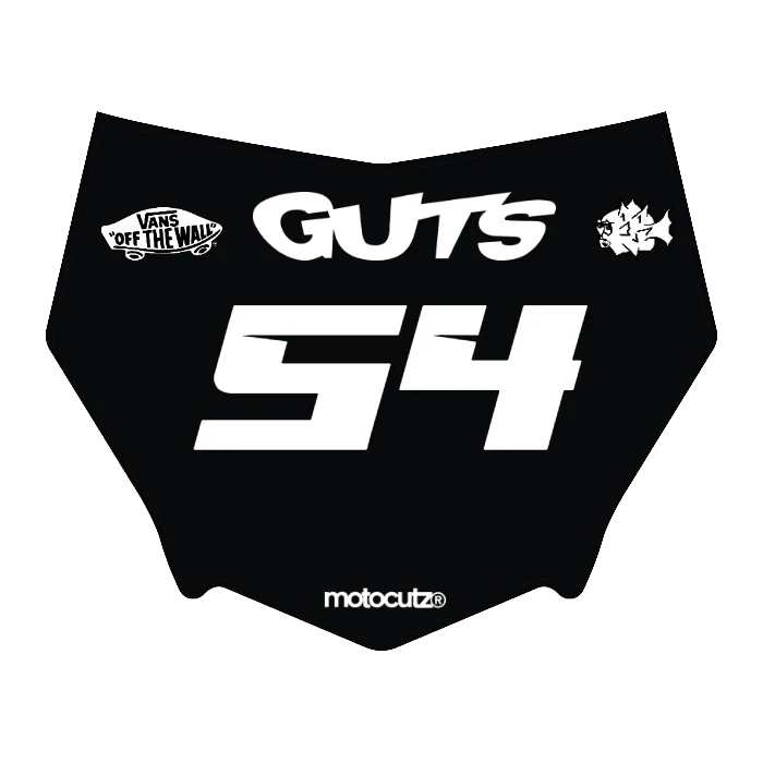 CUSTOM MOTOCUTZ FRONT PLATE DECAL