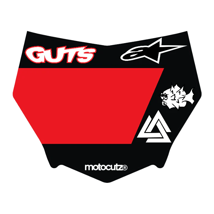 CUSTOM MOTOCUTZ FRONT PLATE DECAL