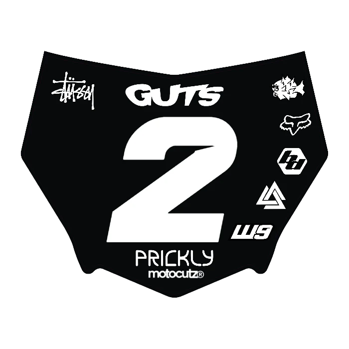CUSTOM MOTOCUTZ FRONT PLATE DECAL