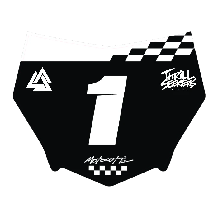 CUSTOM MOTOCUTZ FRONT PLATE DECAL