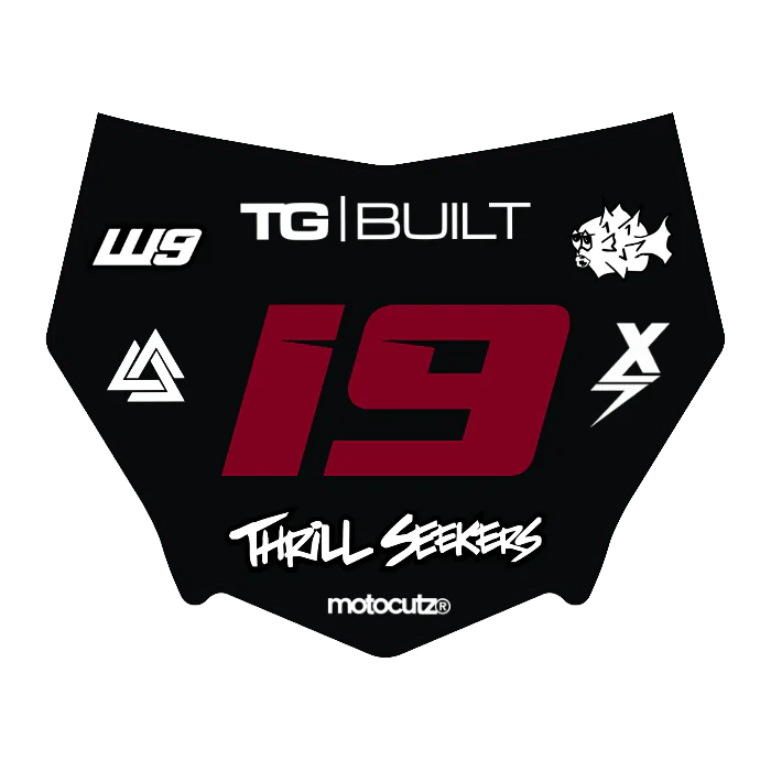 CUSTOM MOTOCUTZ FRONT PLATE DECAL