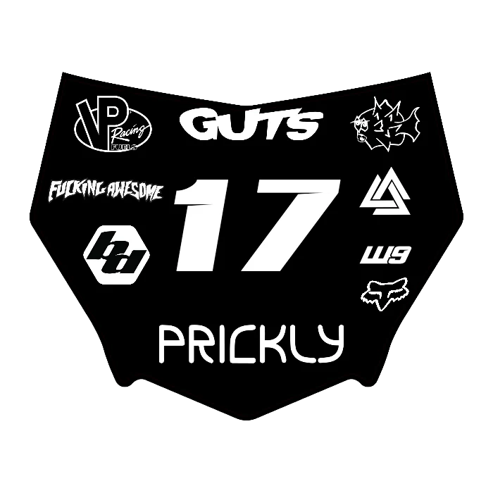 CUSTOM MOTOCUTZ FRONT PLATE DECAL