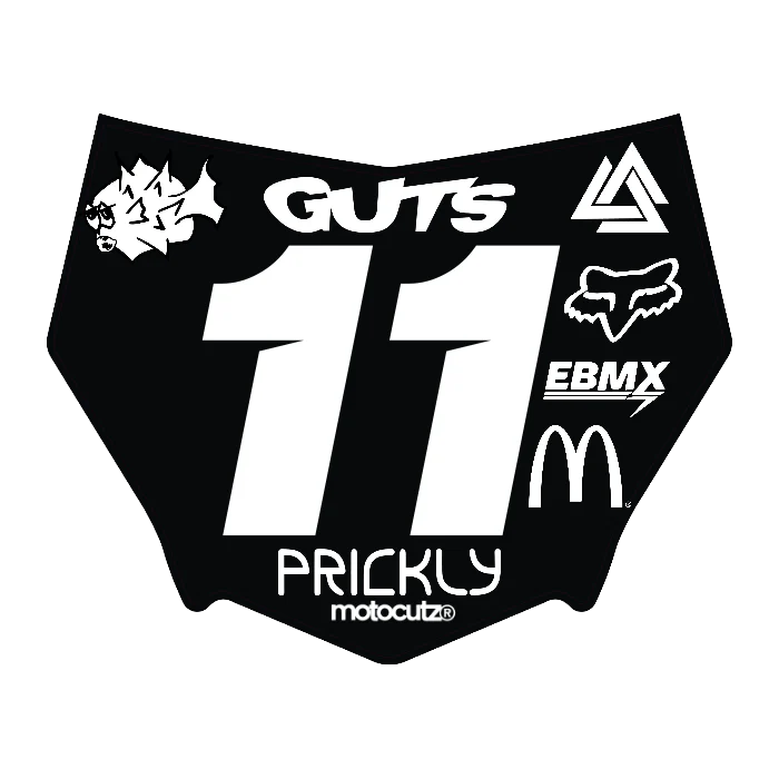 CUSTOM MOTOCUTZ FRONT PLATE DECAL
