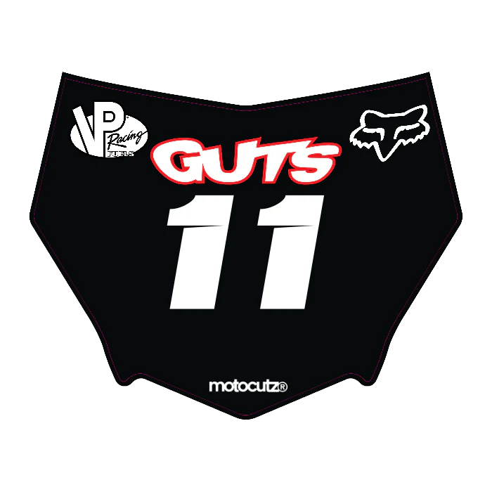 CUSTOM MOTOCUTZ FRONT PLATE DECAL