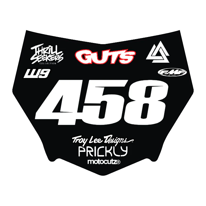 CUSTOM MOTOCUTZ FRONT PLATE DECAL