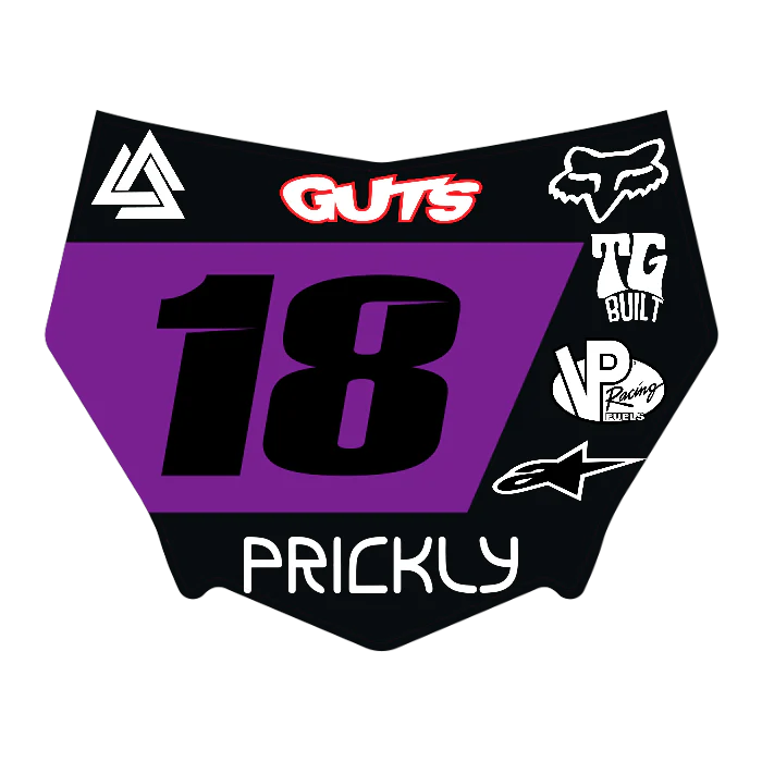 CUSTOM MOTOCUTZ FRONT PLATE DECAL