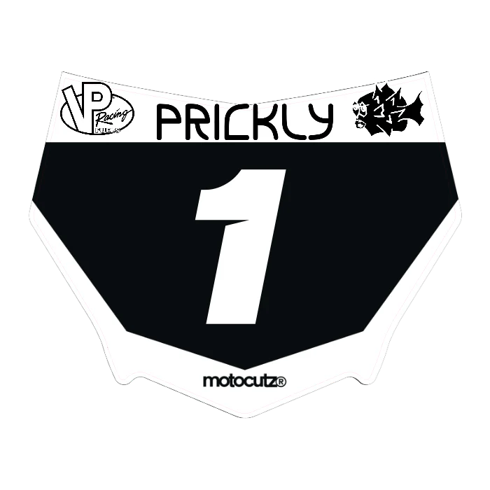 CUSTOM MOTOCUTZ FRONT PLATE DECAL