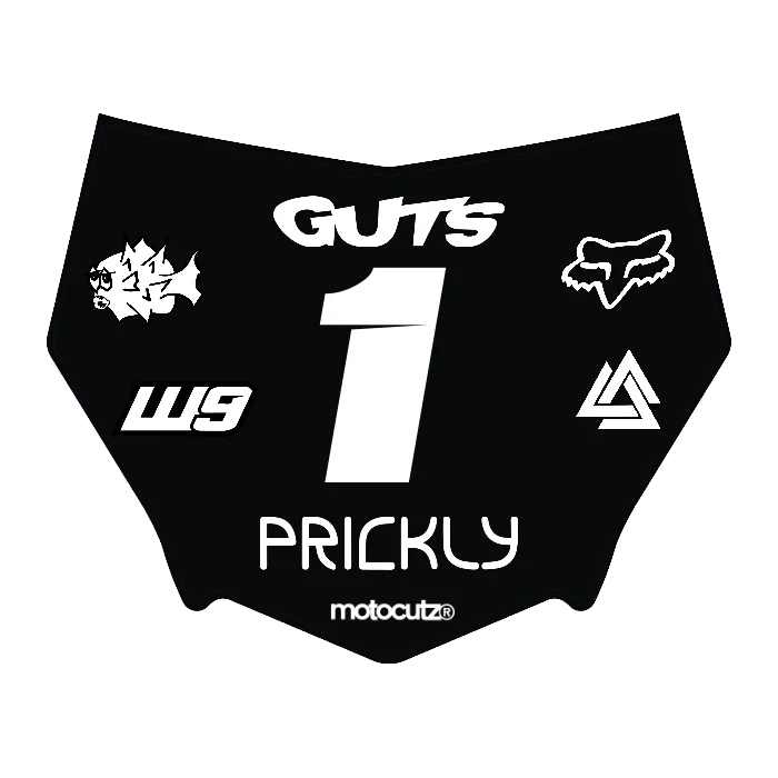 CUSTOM MOTOCUTZ FRONT PLATE DECAL