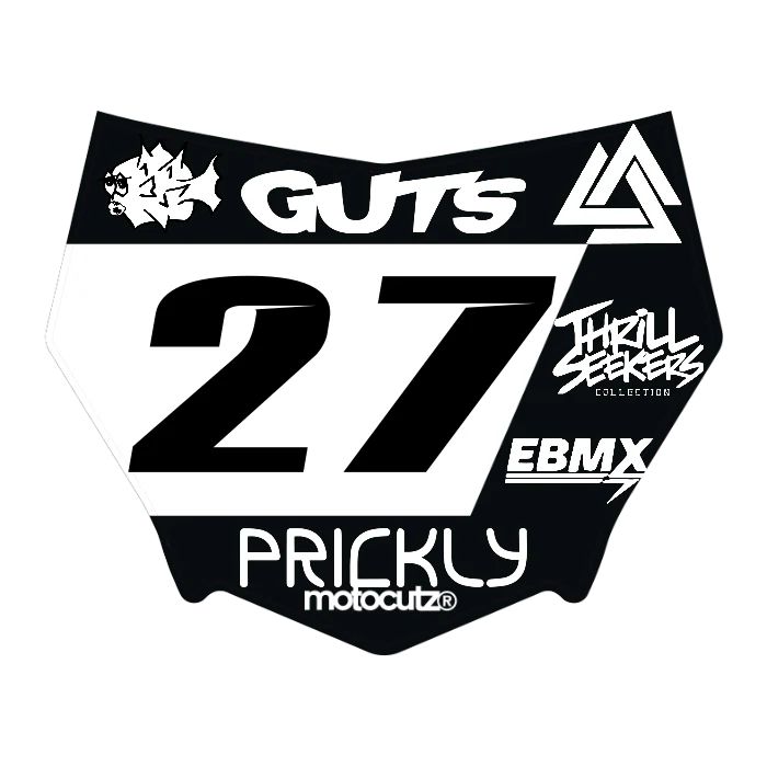 CUSTOM MOTOCUTZ FRONT PLATE DECAL