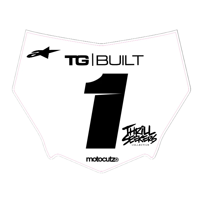 CUSTOM MOTOCUTZ FRONT PLATE DECAL