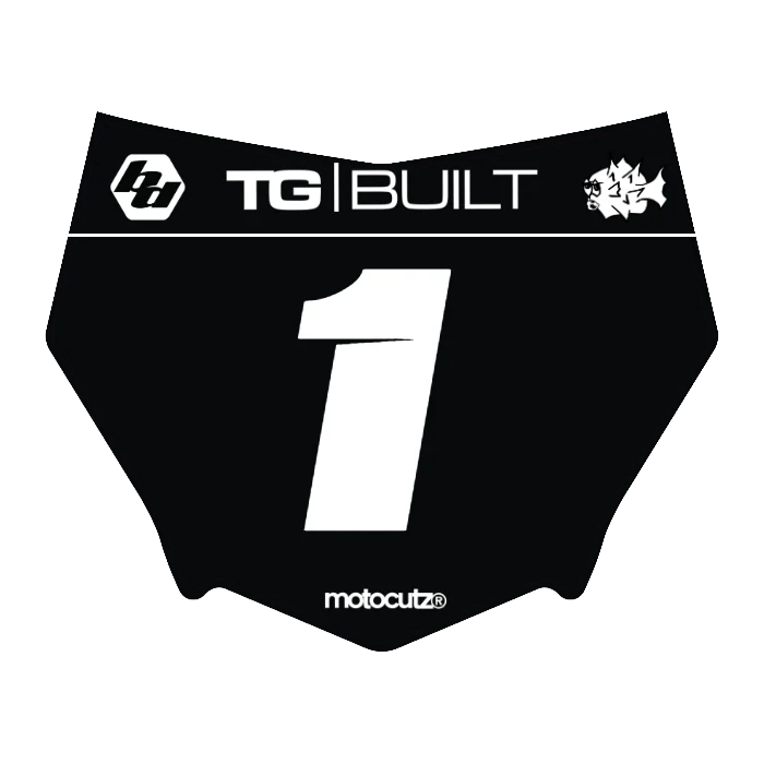 CUSTOM MOTOCUTZ FRONT PLATE DECAL