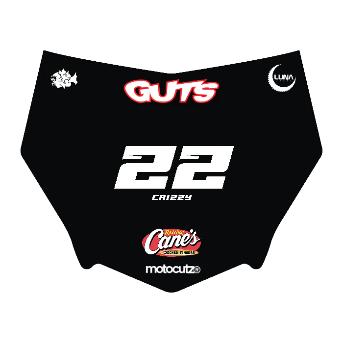 CUSTOM MOTOCUTZ FRONT PLATE DECAL