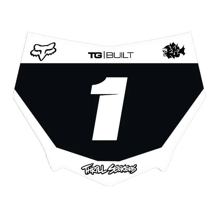 CUSTOM MOTOCUTZ FRONT PLATE DECAL