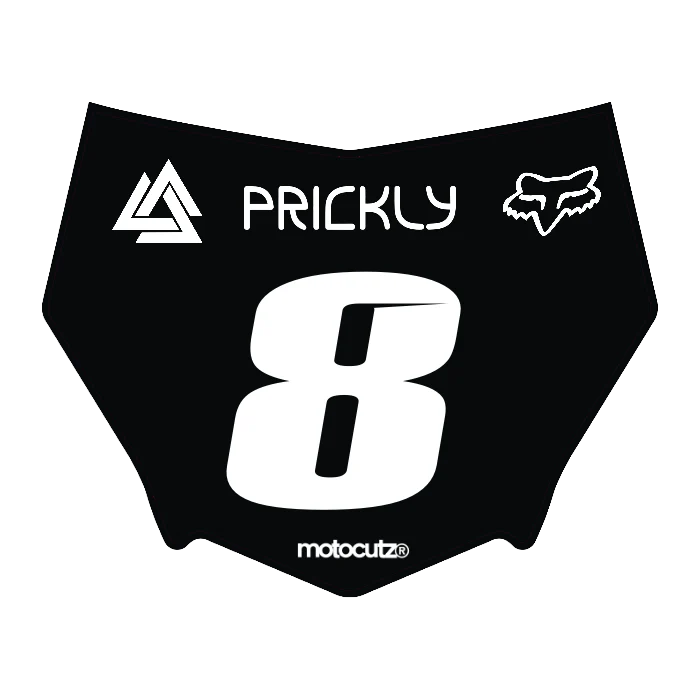 CUSTOM MOTOCUTZ FRONT PLATE DECAL